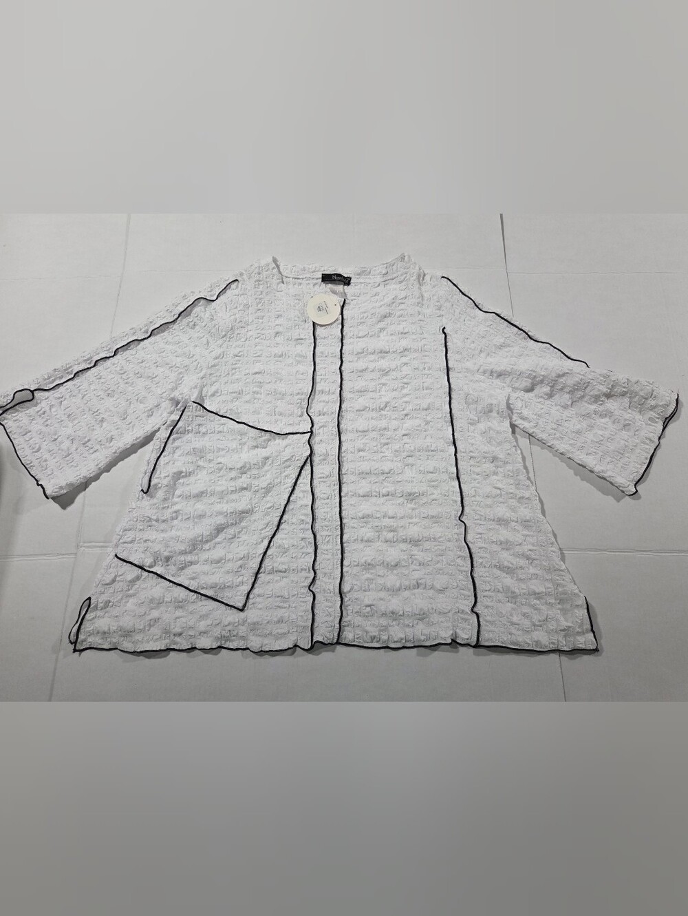 Moonlight Crinkle Contrast Edge Tunic
